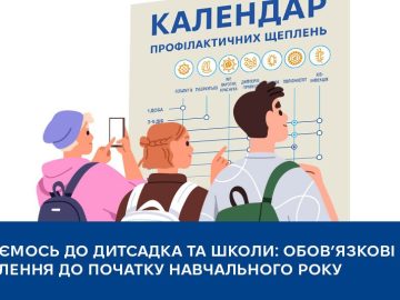 Готуємось до дитсадка та школи: обов’язкові щеплення до початку навчального року Готуємось до дитсадка та школи: обов’язкові щеплення до початку навчального року